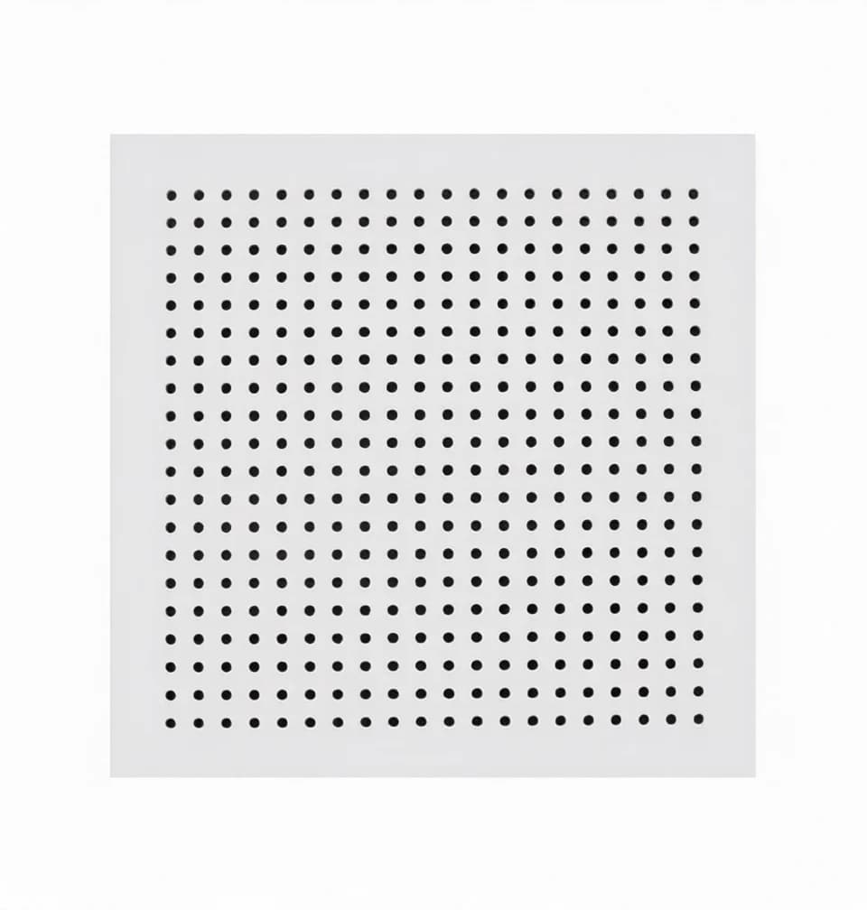 60x60 Acoustic Suspended Ceiling Tile — Round Perforated