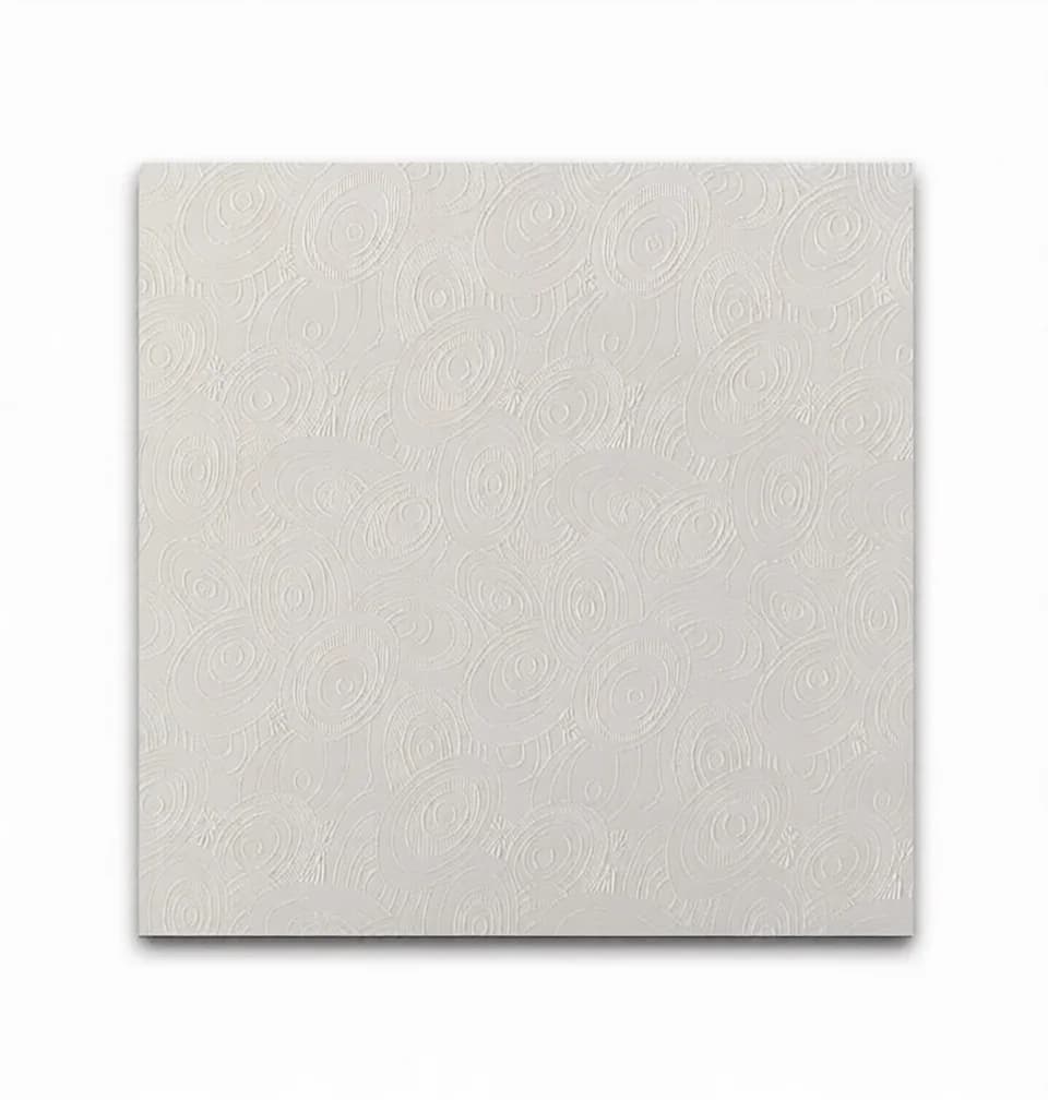 60x60 PVC Suspended Ceiling Tile — Ellipse Pattern