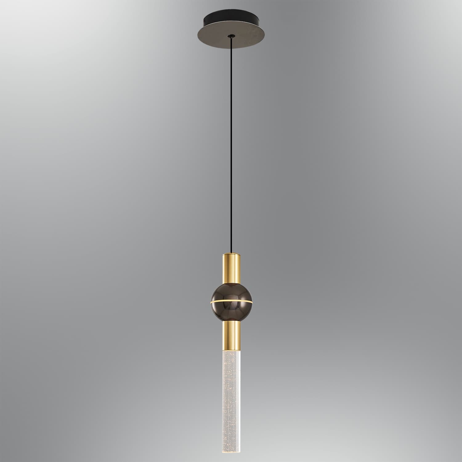 Platinum Glass LED Chandelier 8x120 cm