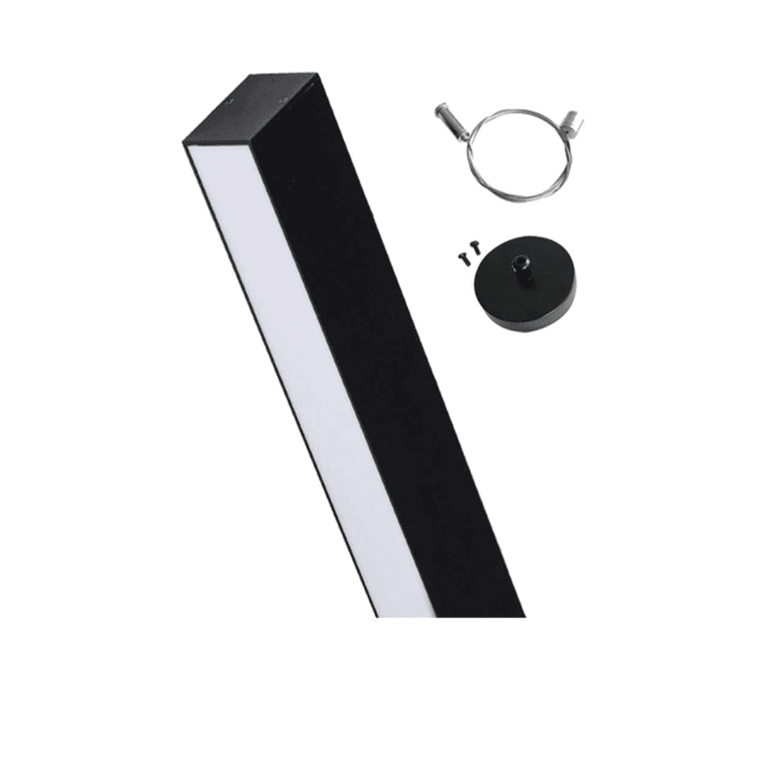 Luminaria Blanco Suspensión Montaje con Soporte LED Lineal 36W 6500K