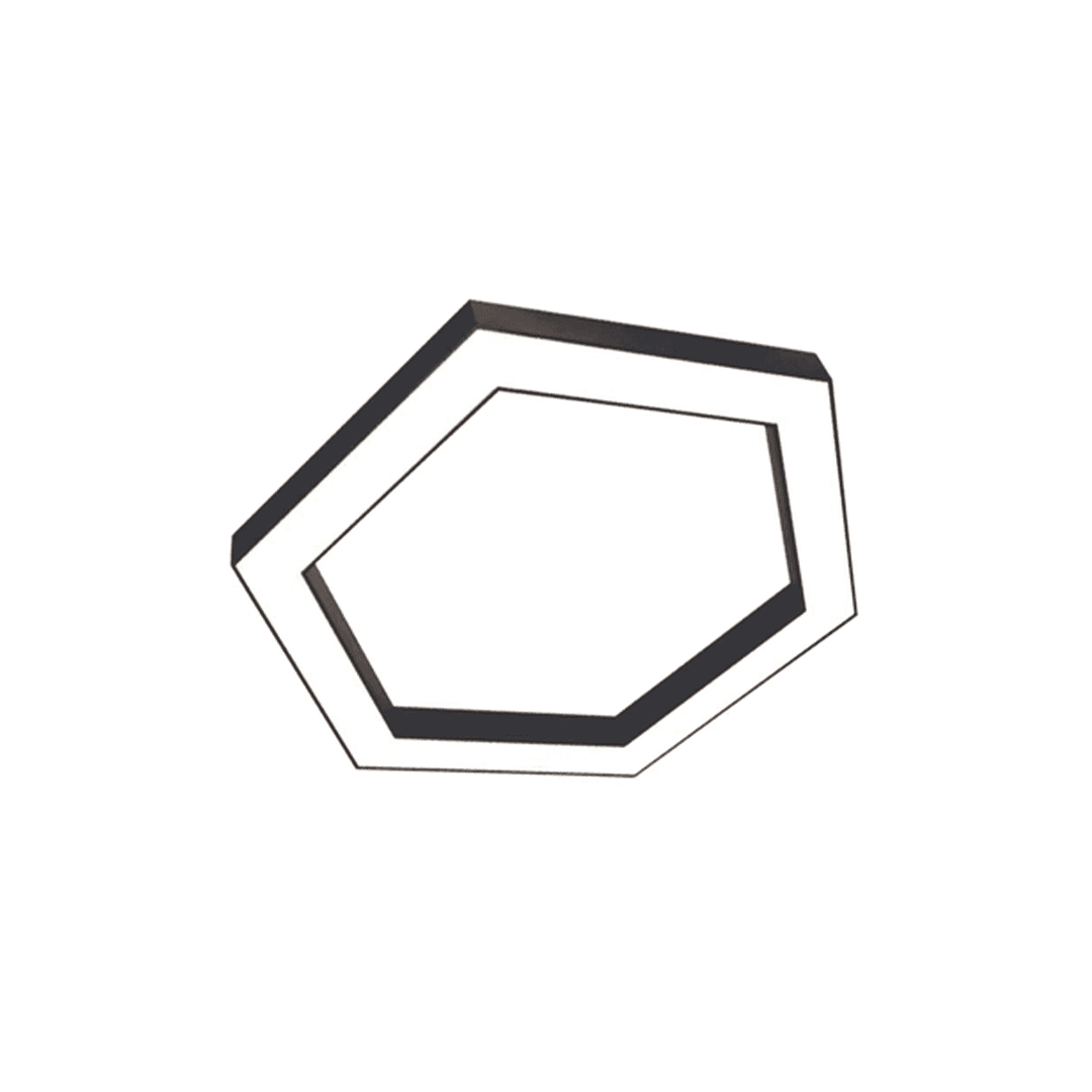 38W 3000K Luz Cálida 40CM Naranja Cuerpo Decorativo Lineal LED Lámpara de Araña