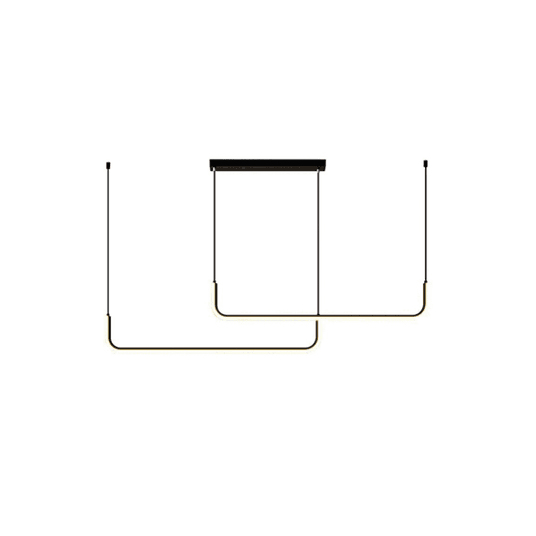 45W 3000K Luz Cálida Decorativo Lineal LED Lámpara de Araña