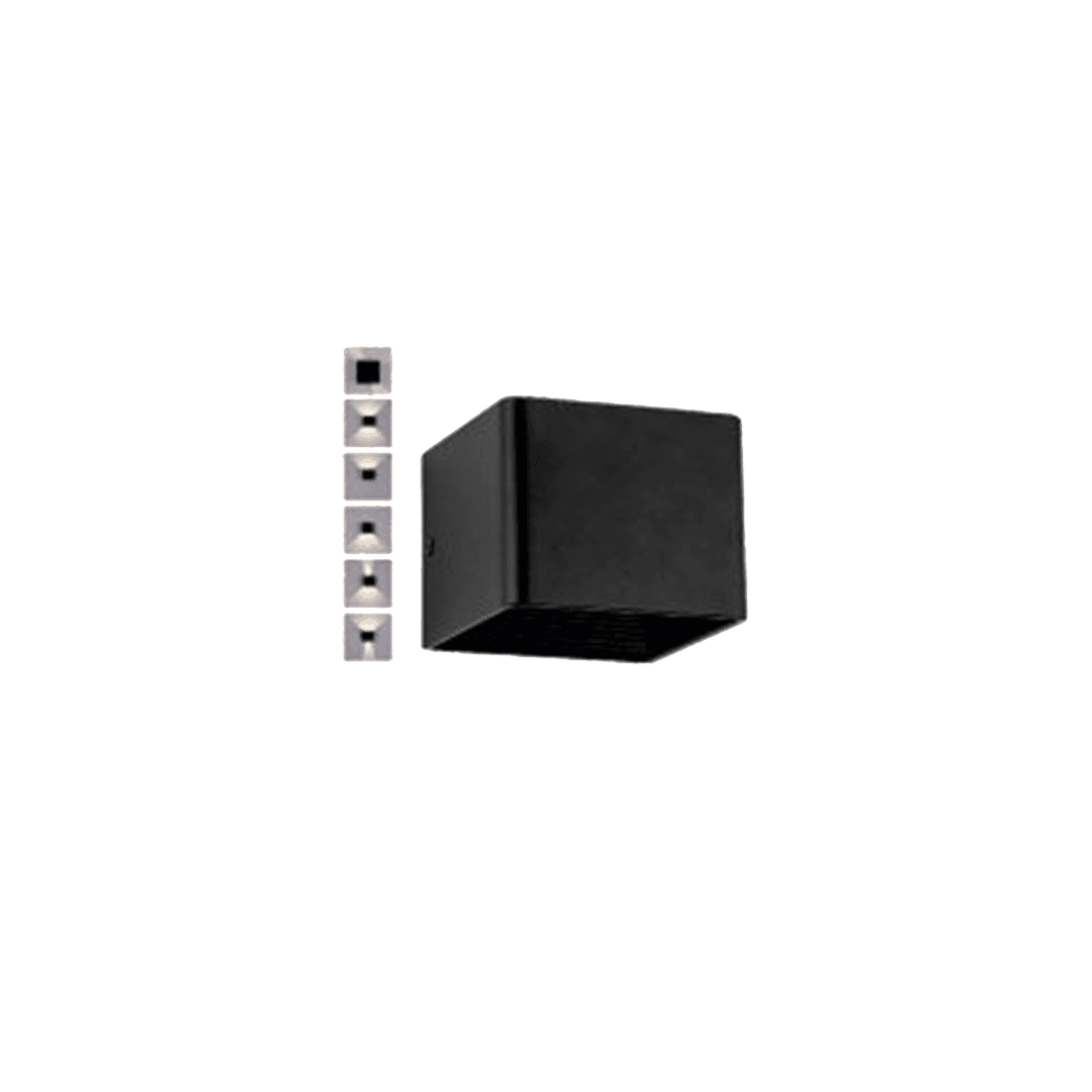 6W LED Aplique de Pared (Exterior Espacio) (Ajustable Luz)