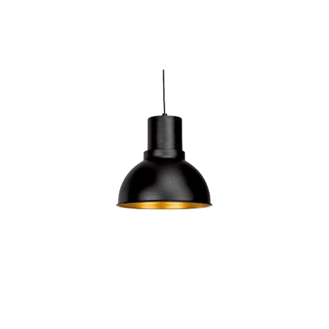 Dekorativ Pendelleuchte Leuchte (Schwarz+Gelb+27 cm) Kronleuchter