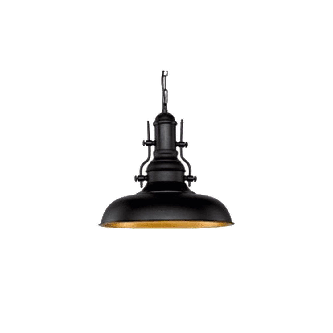 Dekorativ Pendelleuchte Leuchte (Schwarz+Gelb+32 cm) Kronleuchter
