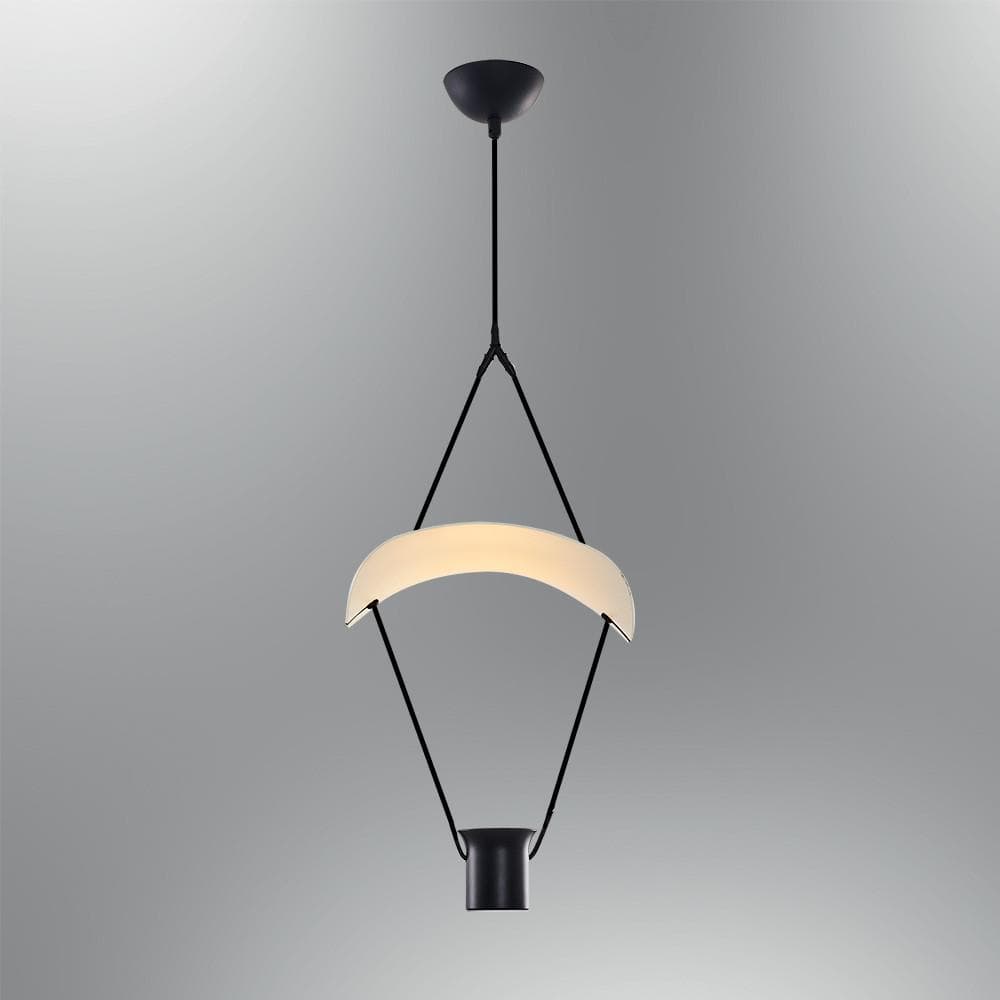 Schwarz Metall Fallschirm Pendelleuchte-A Pendelleuchte Kronleuchter 16 cm