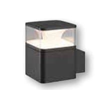 أنثراسيت LED حديقة إضاءة جدارية 6W 360°