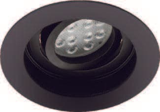 GU10 بقاعدة أسود متحرك سبوت (JH638S)