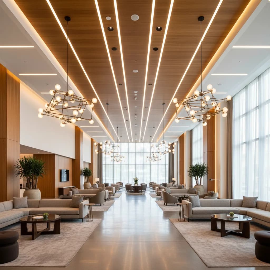 Otel ve Lobi Tavan ve Aydınlatma Uygulama Hizmeti