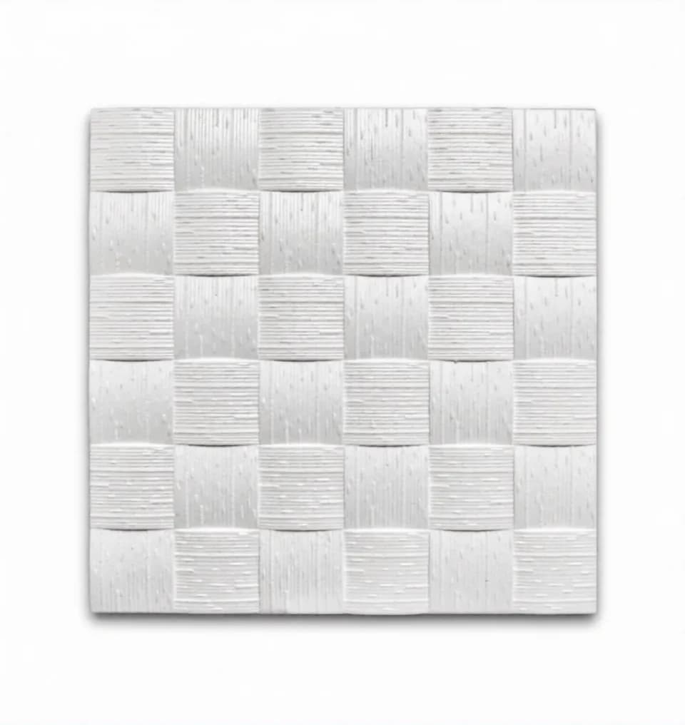 50x50 Styropor-Deckenplatte — Flechtmuster