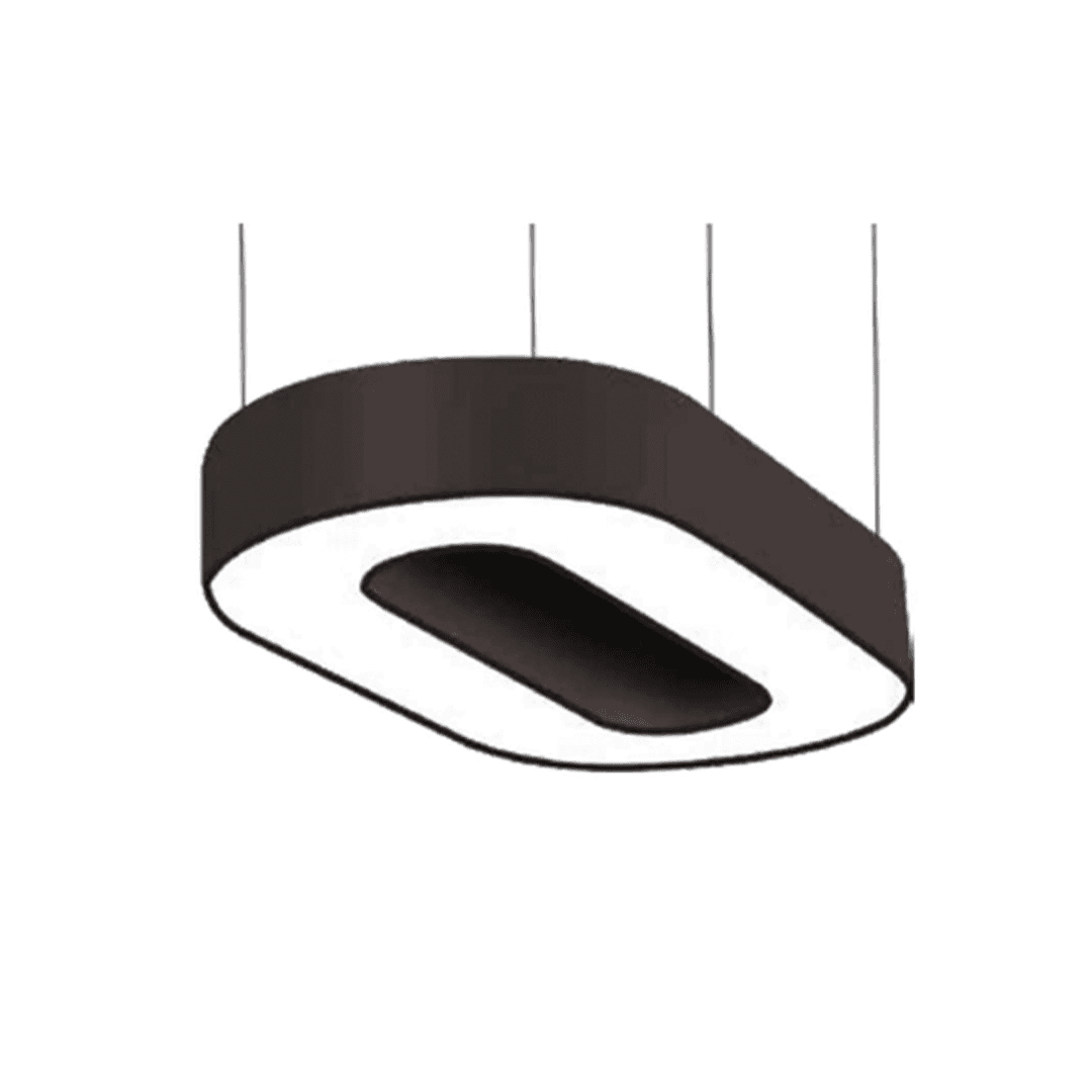 80W 3000K أبيض دافئ 120CM وردي هيكل ديكوري خطي LED ثريا