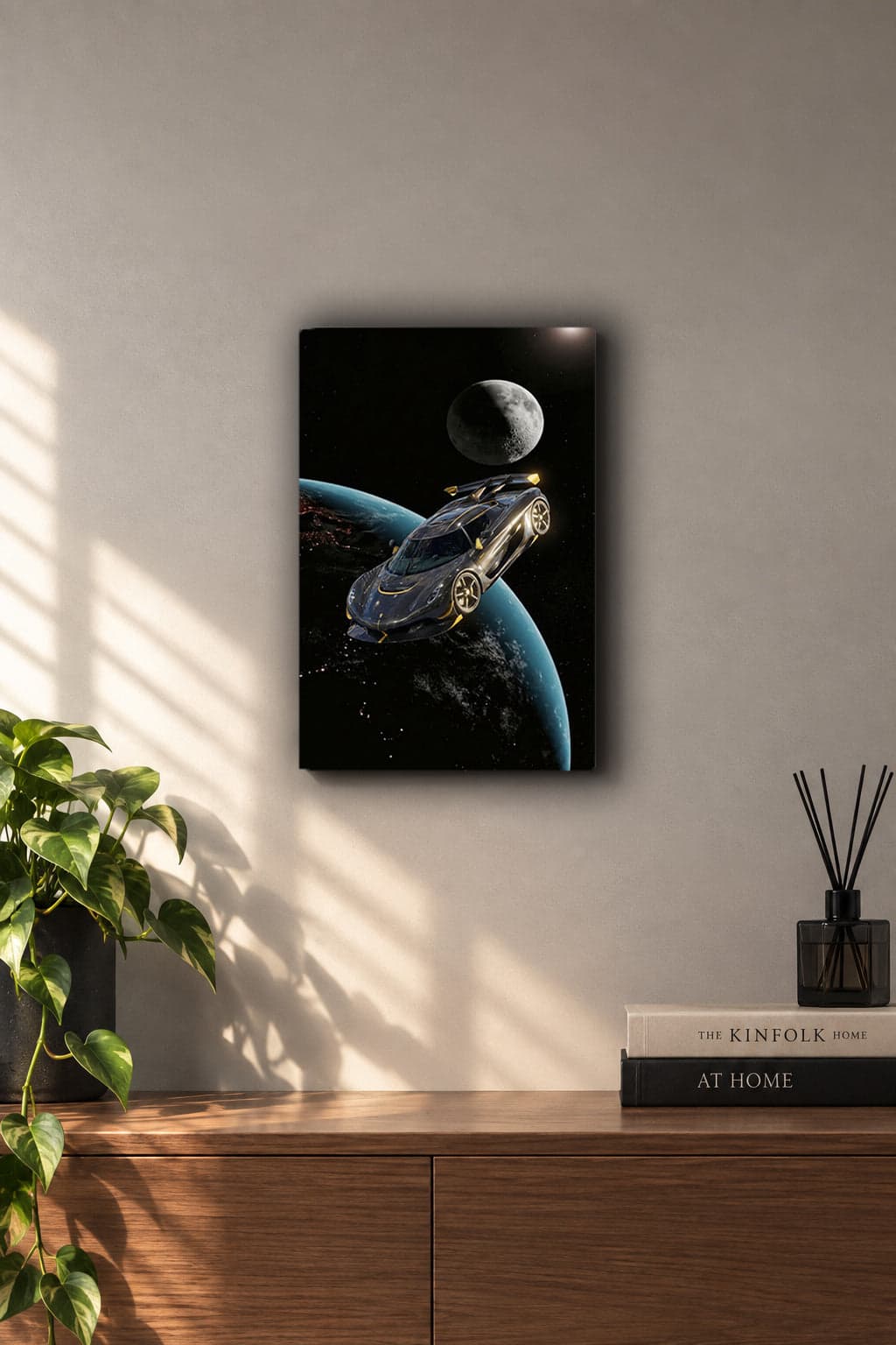 Koenigsegg Jesko in Deep Space Orbit Metall Wand Bild
