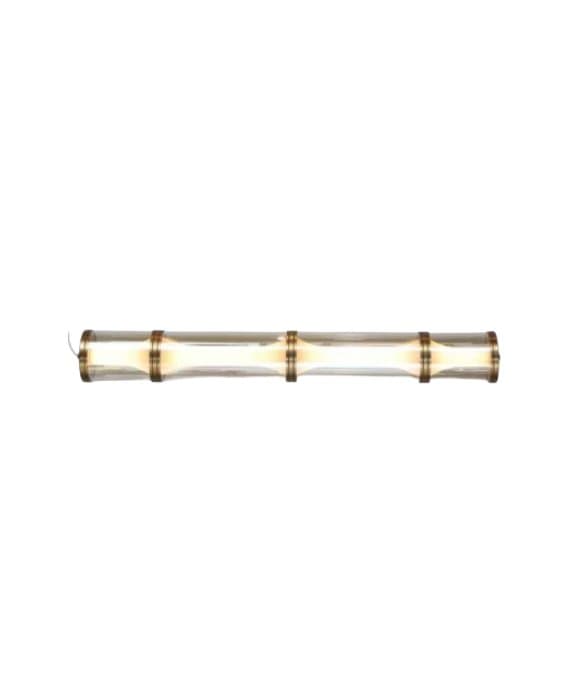 Schwarz Transparent Metall Glas Pendelleuchte Kronleuchter 130 cm