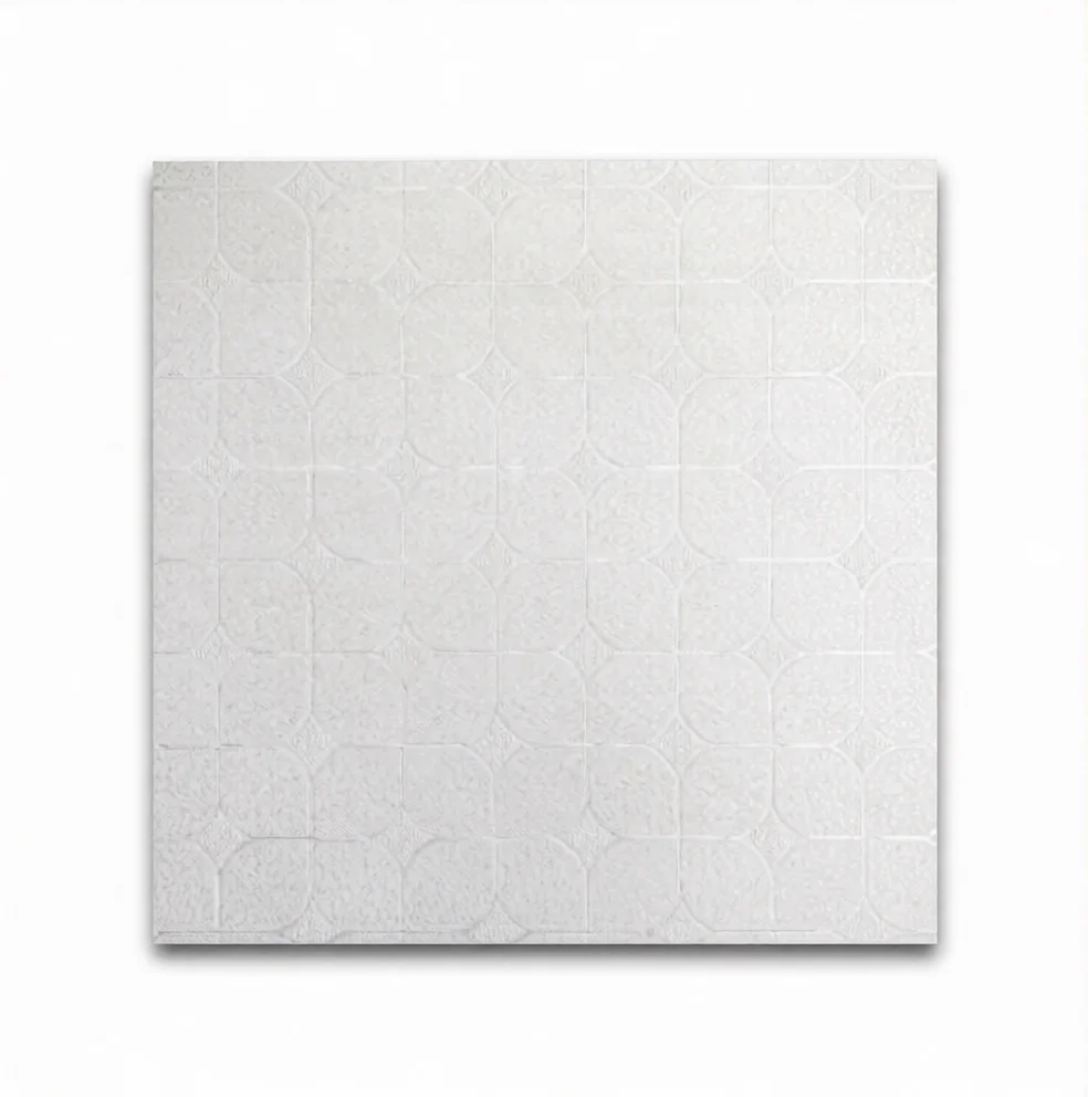 60x60 Asma Tavan Karosu — Dünya Deseni (7mm)