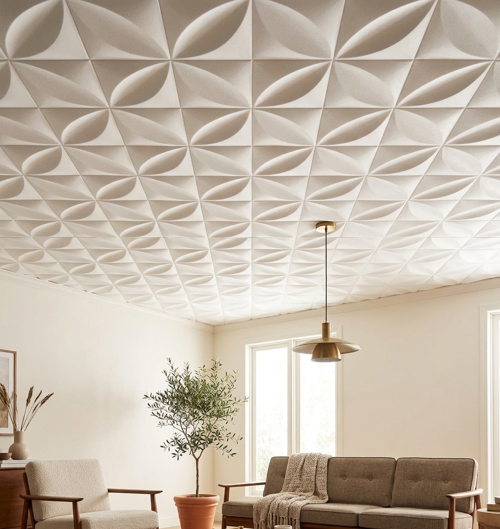 50x50 Strafor Tavan Kaplama — Yonca Desen
