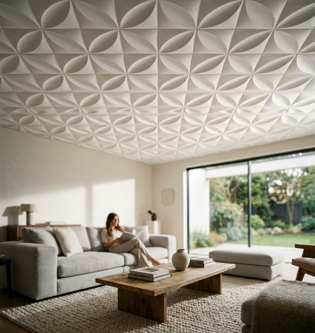 50x50 Strafor Tavan Kaplama — Yonca Desen