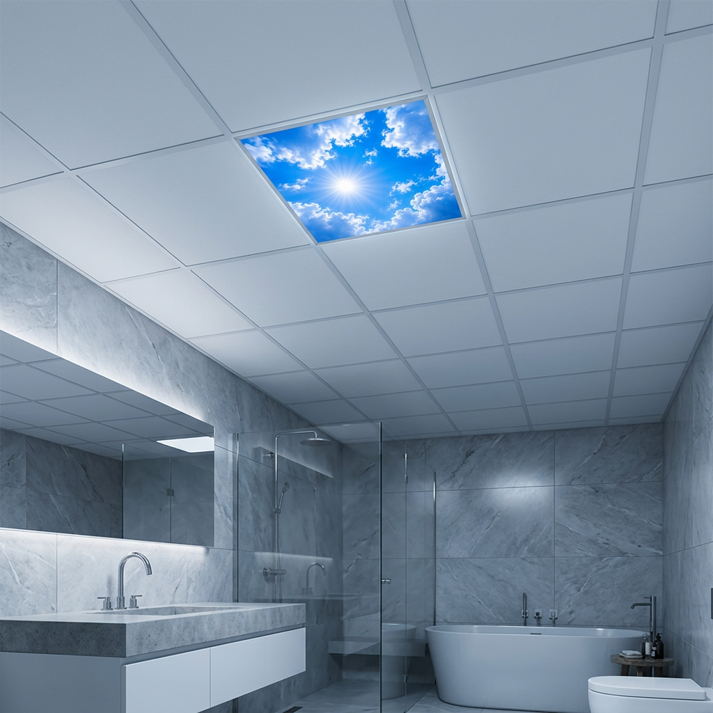 30x30 LED Gökyüzü Panel — T24 Asma Tavana Uygun, Sıva Altı