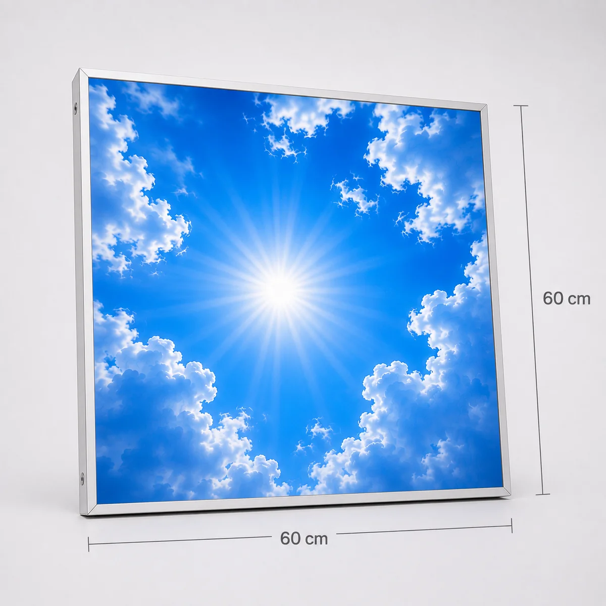 60x60 LED Gökyüzü Panel — T24 Asma Tavana Uygun, Sıva Altı