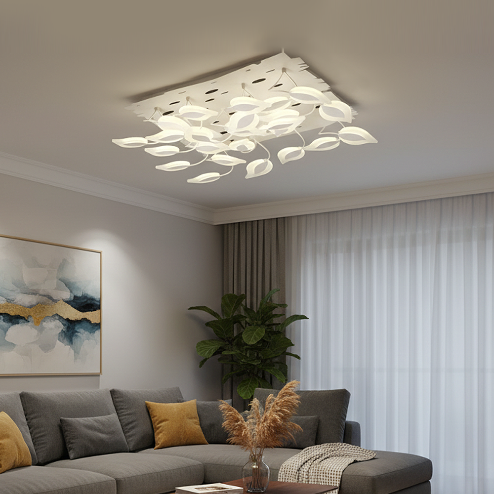 Beyaz Akrilik LED Plafonyer 80x20 cm — görsel 4