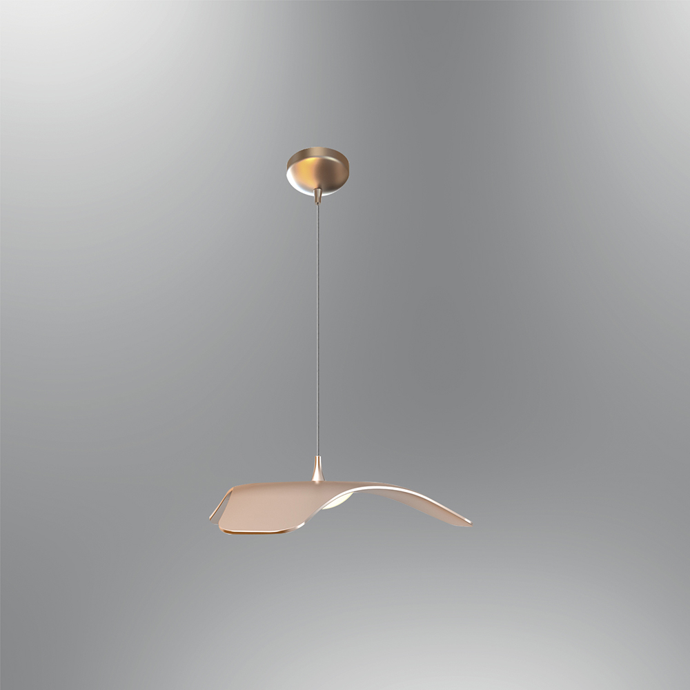 Mavi-Kırmızı Akrilik LED Avize 34x120 cm — görsel 6