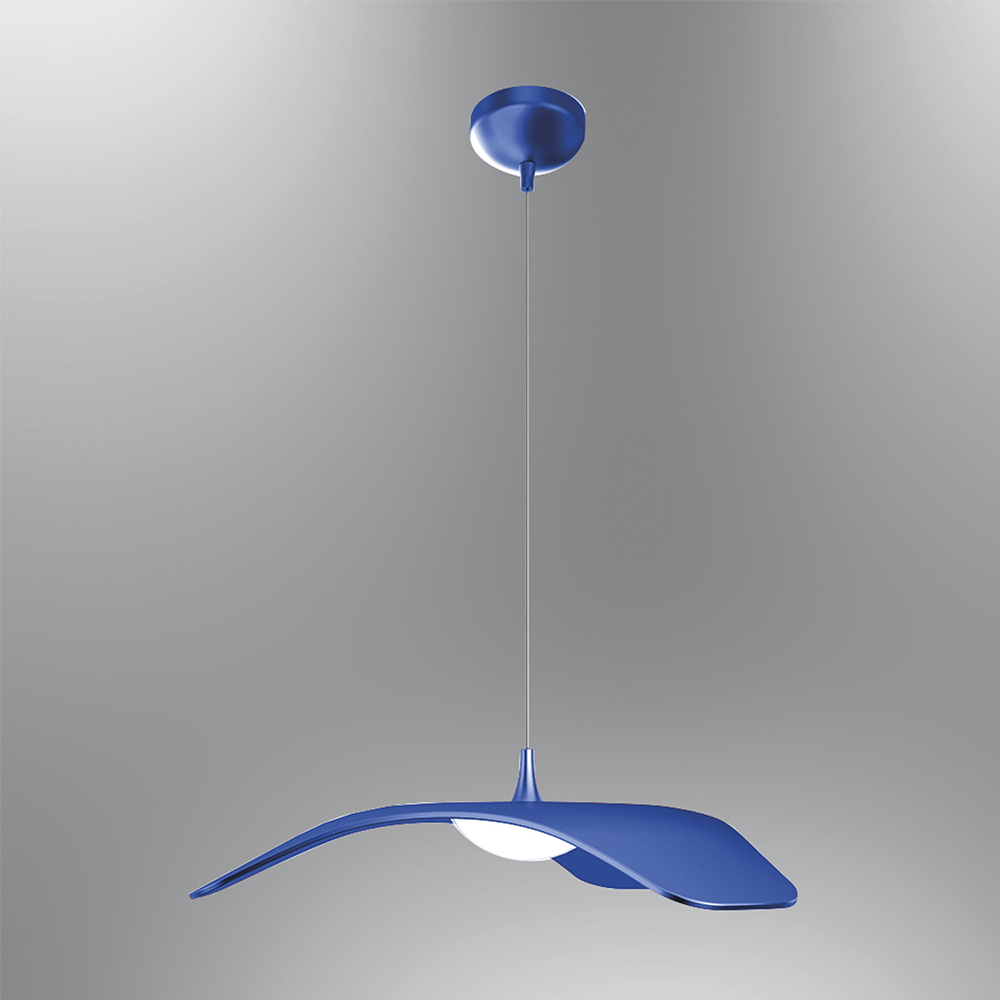 Mavi-Kırmızı Akrilik LED Avize 34x120 cm — görsel 8