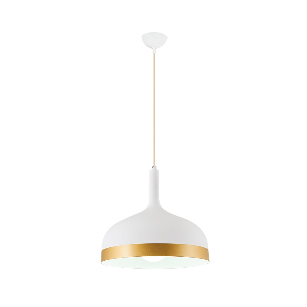 1 Kollu Beyaz-Siyah Metal Avize 30x120 cm — görsel 5