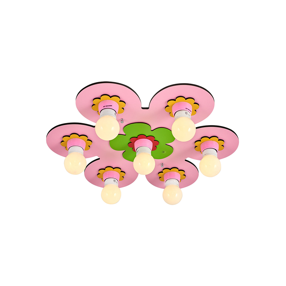 7 Kollu Pembe Akrilik Çocuk Odası Tavan Lambası 50x6 cm 7 Kollu Pembe Akrilik Çocuk Odası Tavan Lambası 50x6 cm
