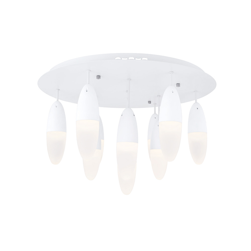 Beyaz Akrilik LED Plafonyer 60x39 cm — görsel 3