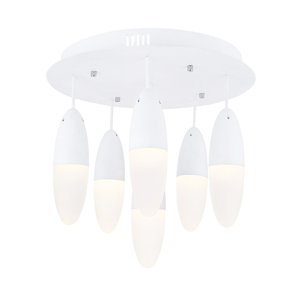 Beyaz Akrilik LED Plafonyer 40x39 cm — görsel 3