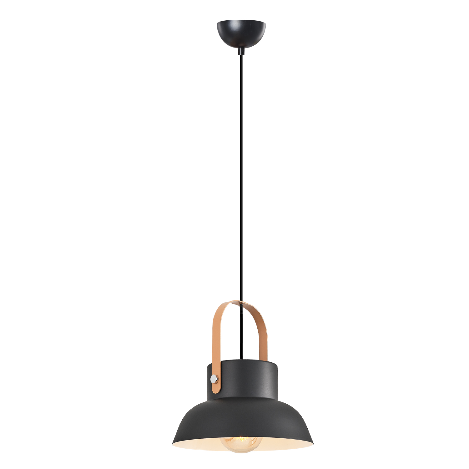 Beyaz-Gri Metal LED Avize 24x120 cm — görsel 5