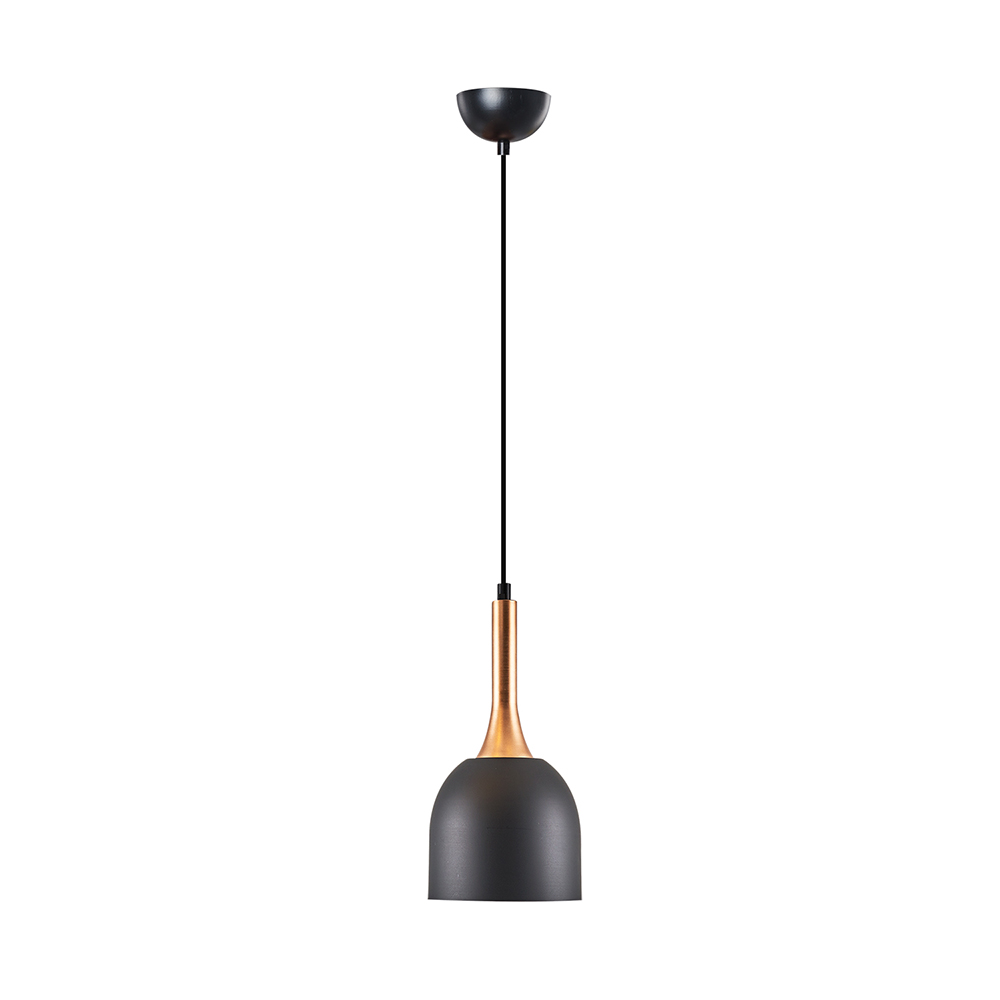 1 Kollu Beyaz-Gri Metal Avize 16x120 cm — görsel 3