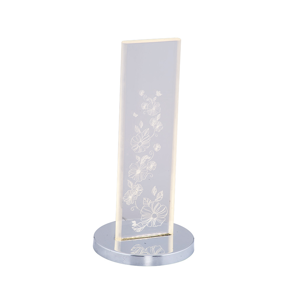 Krom Akrilik LED Masa Lambası 15x32 cm Krom Akrilik LED Masa Lambası 15x32 cm