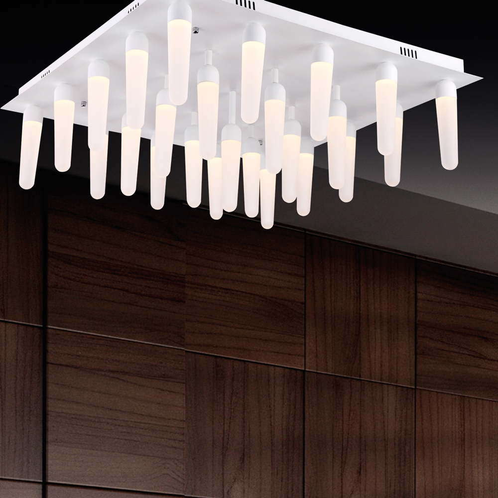 Beyaz Akrilik LED Plafonyer 40x29 cm — görsel 4