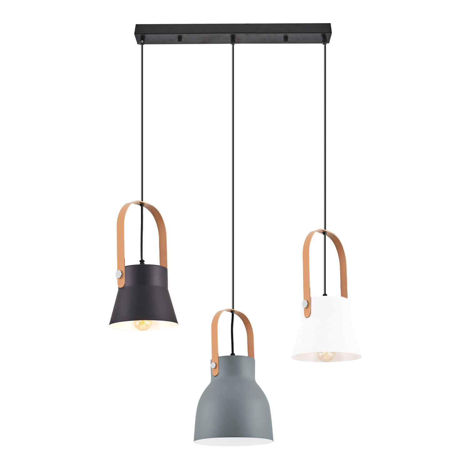 3 Kollu Metal Avize 70x120 cm — görsel 3
