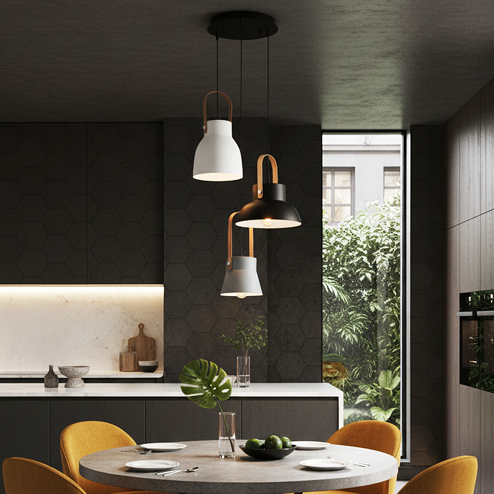 3 Kollu Metal Avize 40x120 cm — görsel 7