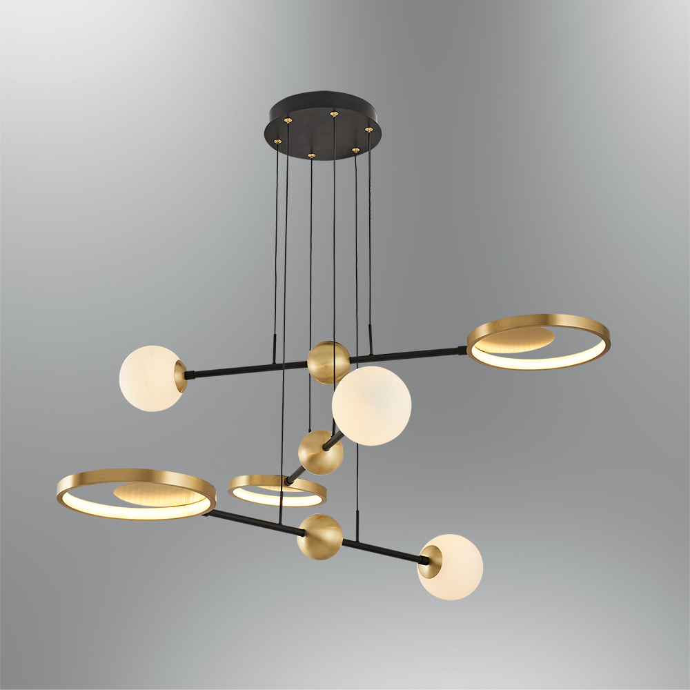 Opal Glass LED Chandelier 120 cm Opal Glass LED Chandelier 120 cm