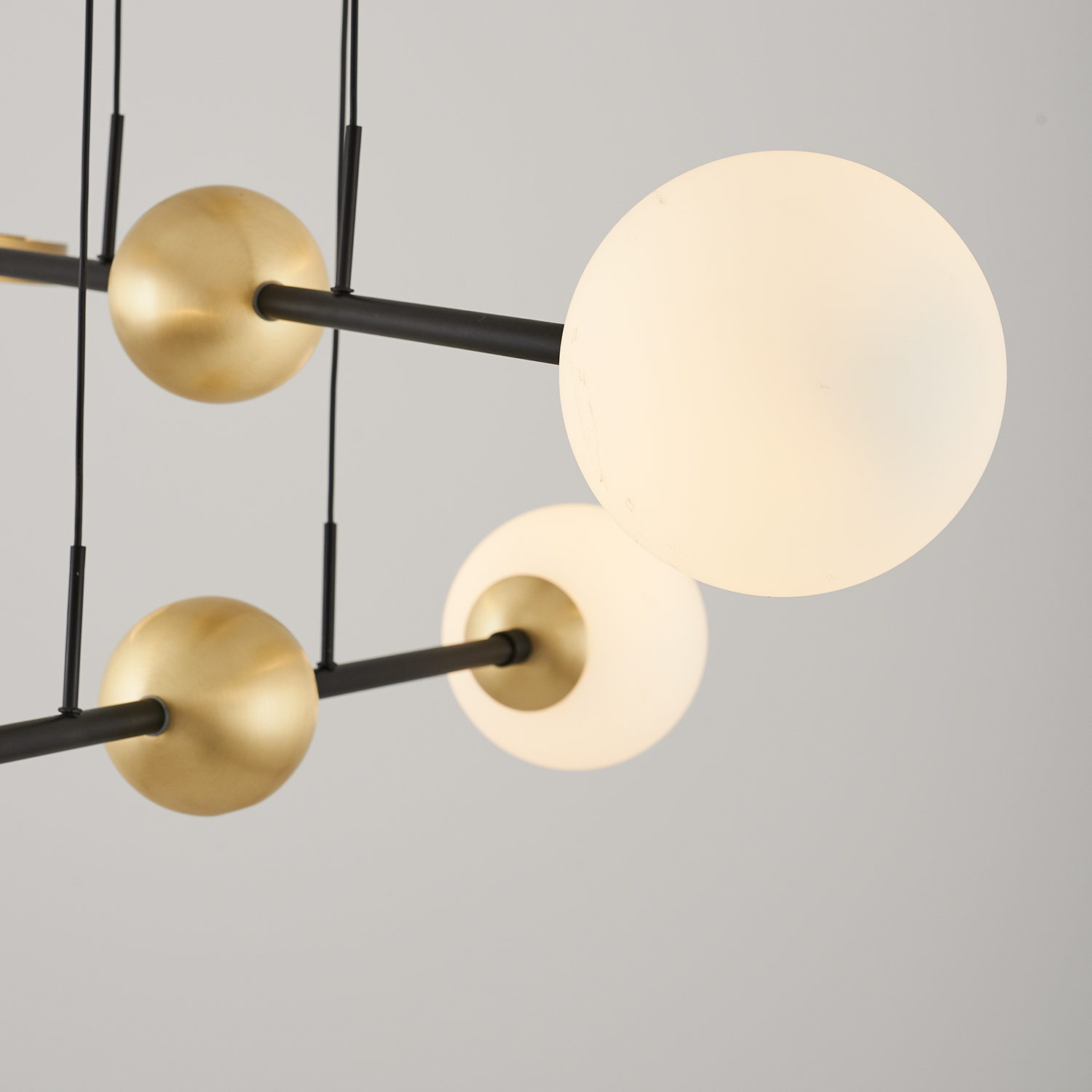 Opal Glass LED Chandelier 120 cm Opal Glass LED Chandelier 120 cm