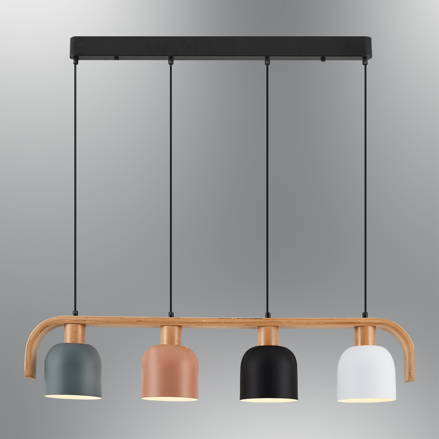 4 Arm Wood Chandelier 98x120 cm 4 Arm Wood Chandelier 98x120 cm