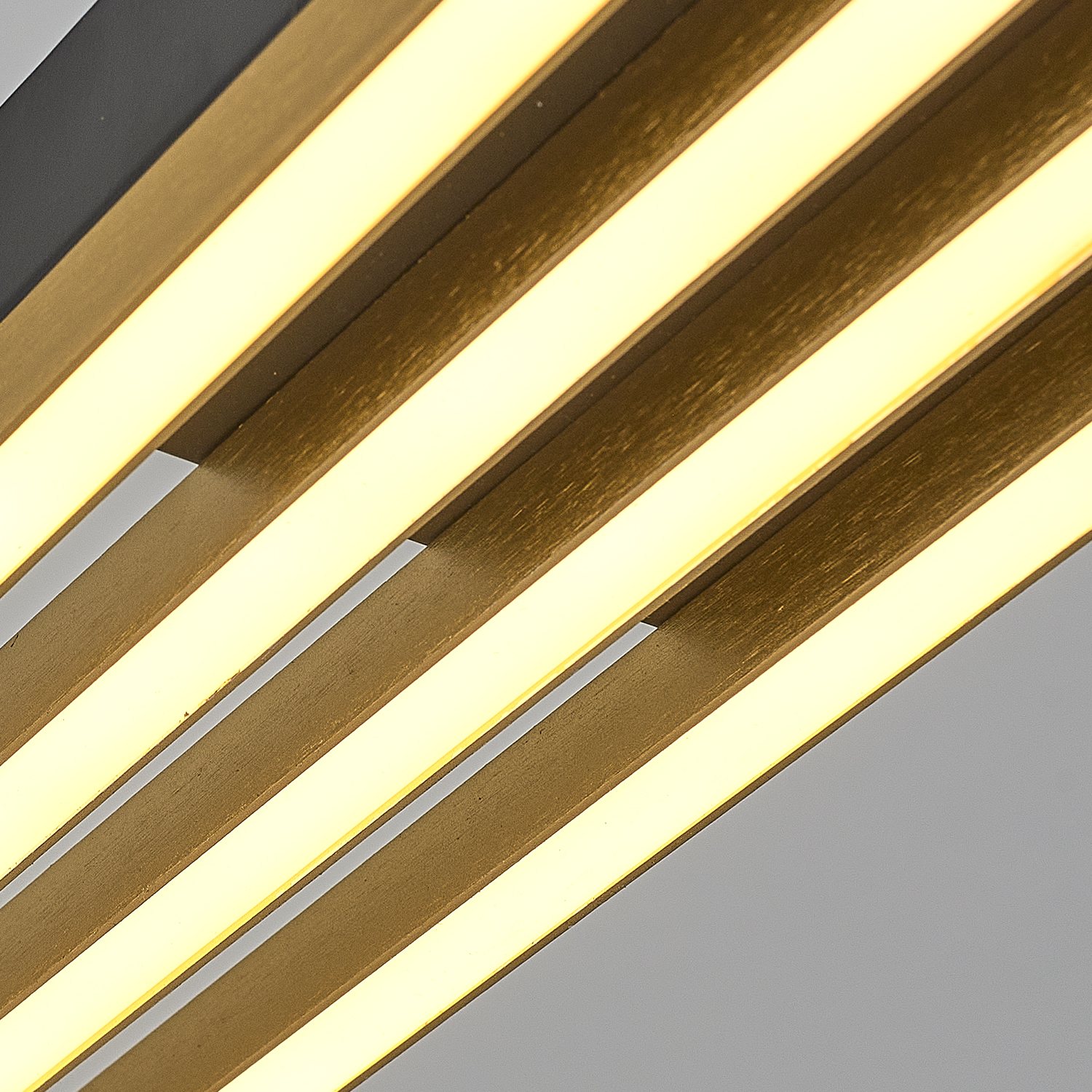 Sarı-Siyah Akrilik LED Plafonyer 120x14 cm — görsel 3