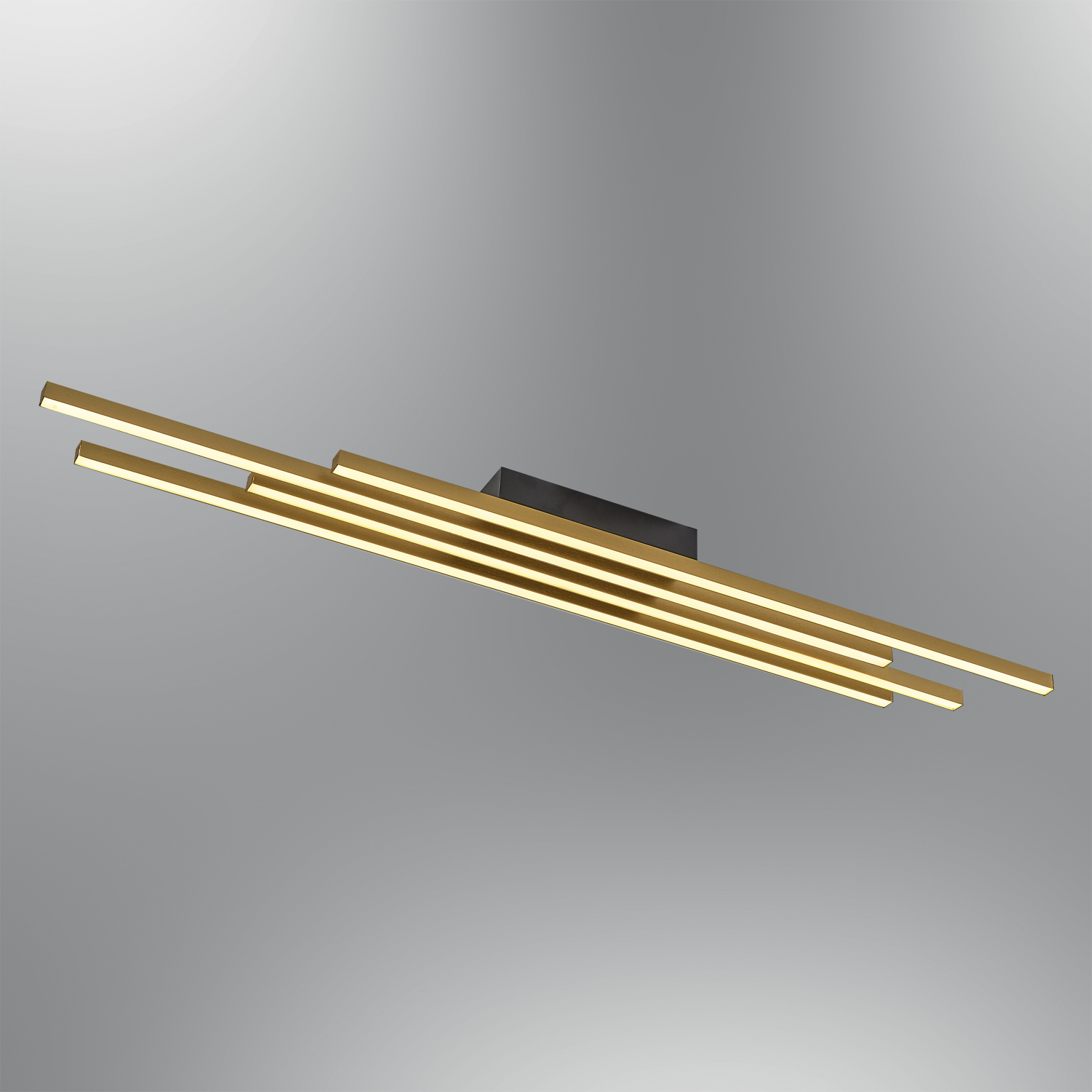 Sarı-Siyah Akrilik LED Plafonyer 120x14 cm — görsel 7