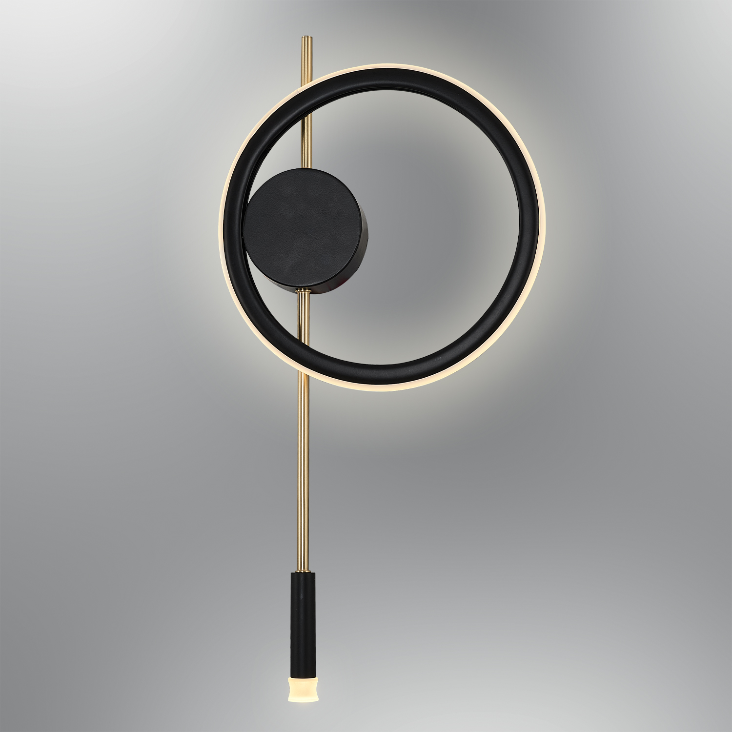 Siyah Metal LED Aplik 33x67 cm