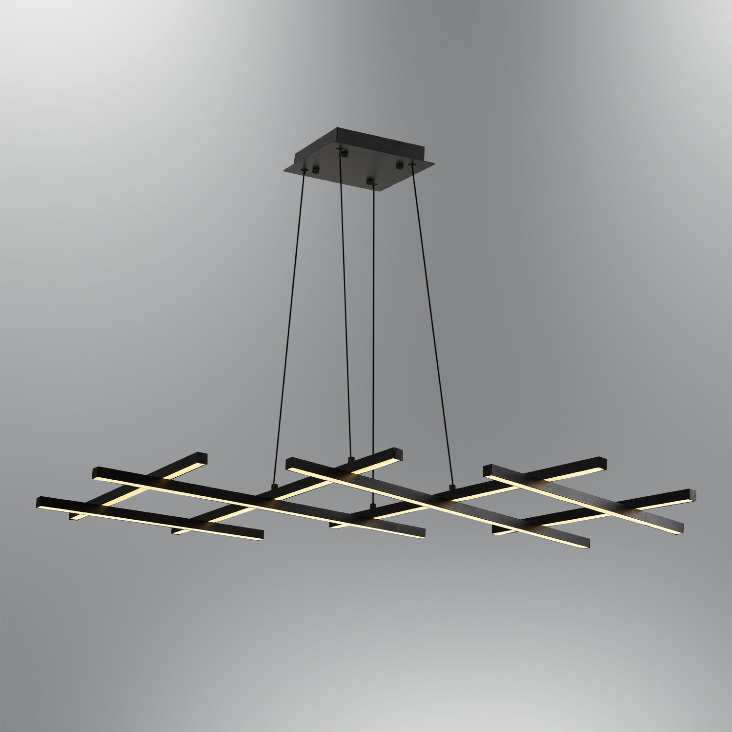 Noir Acrylique LED Lustre 130x120 cm Siyah Akrilik LED Avize 130x120 cm