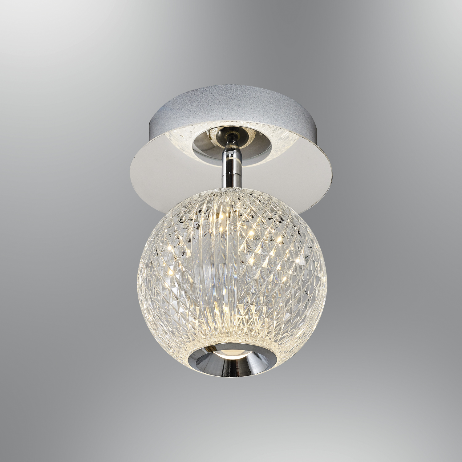 Krom-Sarı Akrilik LED Plafonyer 12x15 cm Krom-Sarı Akrilik LED Plafonyer 12x15 cm