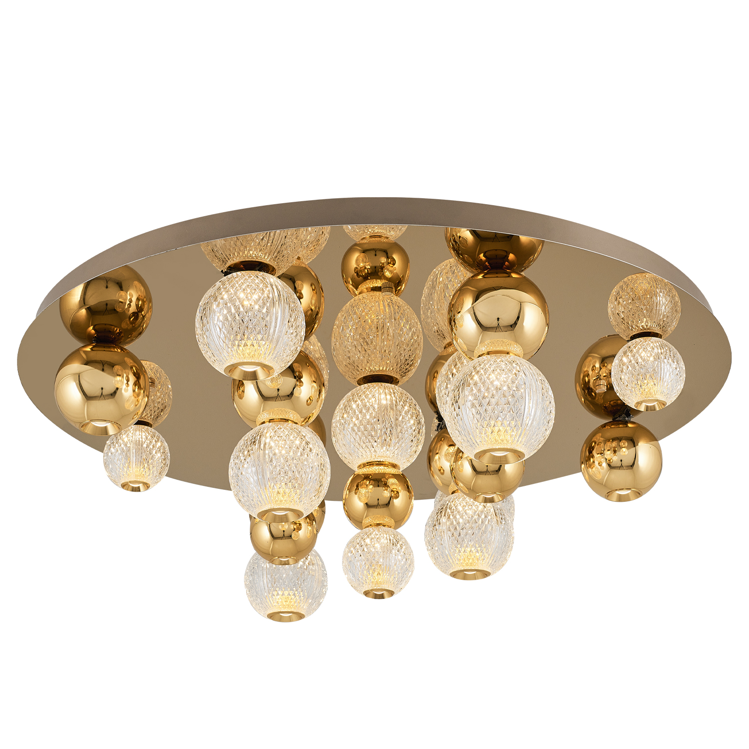 Krom-Sarı Akrilik LED Plafonyer 80x28 cm Krom-Sarı Akrilik LED Plafonyer 80x28 cm