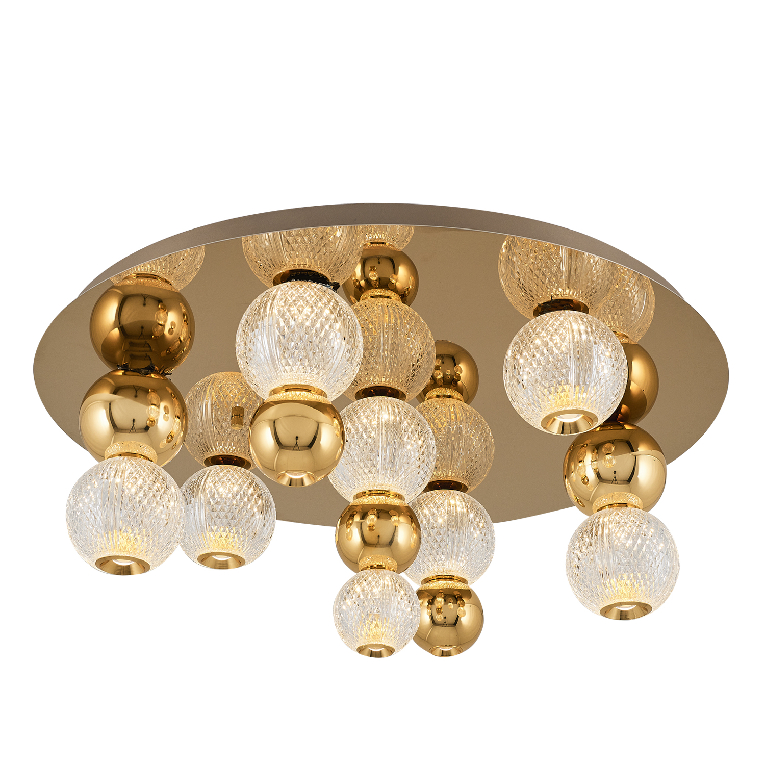 Krom-Sarı Akrilik LED Plafonyer 60x28 cm Krom-Sarı Akrilik LED Plafonyer 60x28 cm