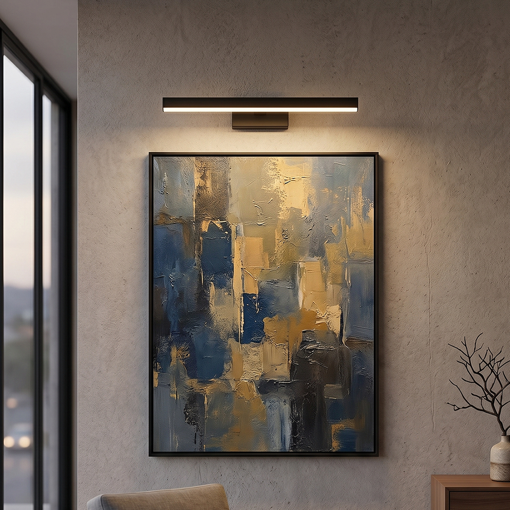 Siyah-Eskitme Akrilik LED Aplik 40x13 cm — görsel 5