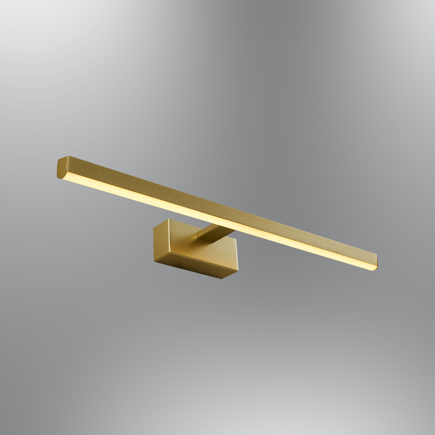 Siyah-Eskitme Akrilik LED Aplik 60x13 cm