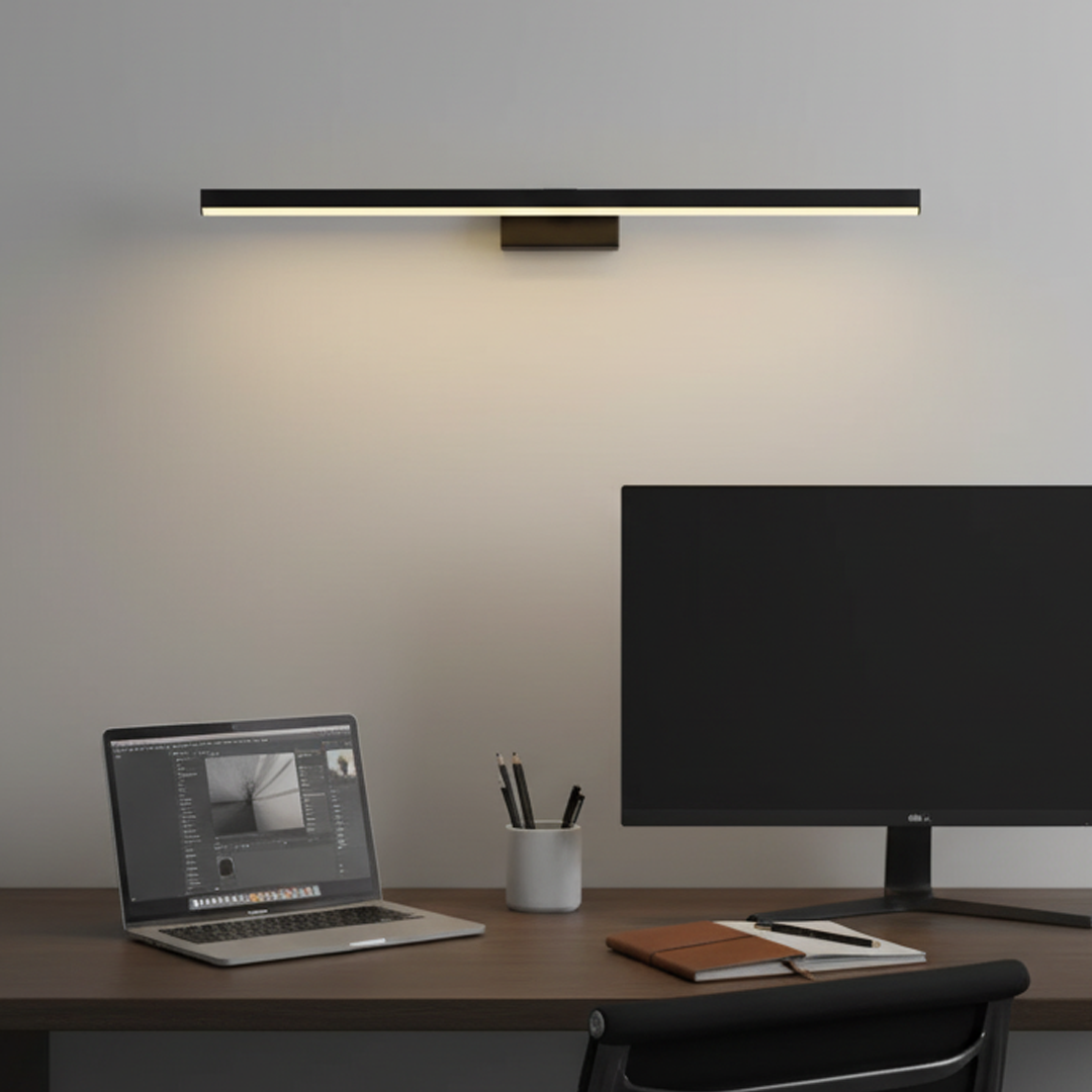 Siyah-Eskitme Akrilik LED Aplik 60x13 cm — görsel 7