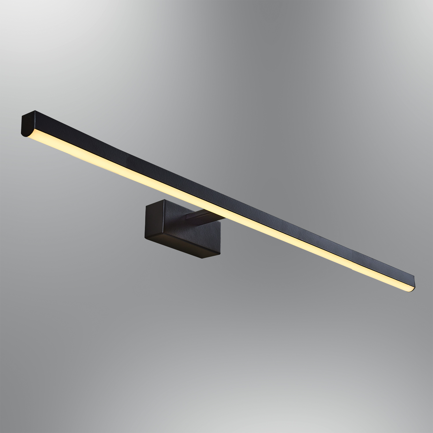 Siyah-Eskitme Akrilik LED Aplik 80x13 cm