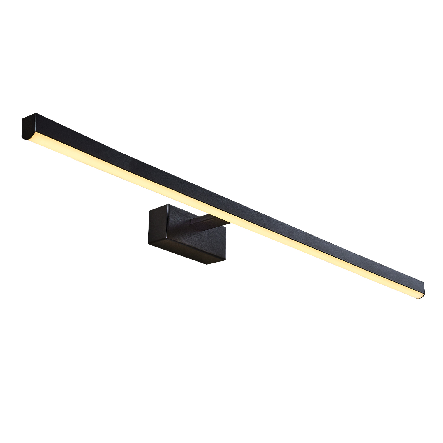 Siyah-Eskitme Akrilik LED Aplik 80x13 cm